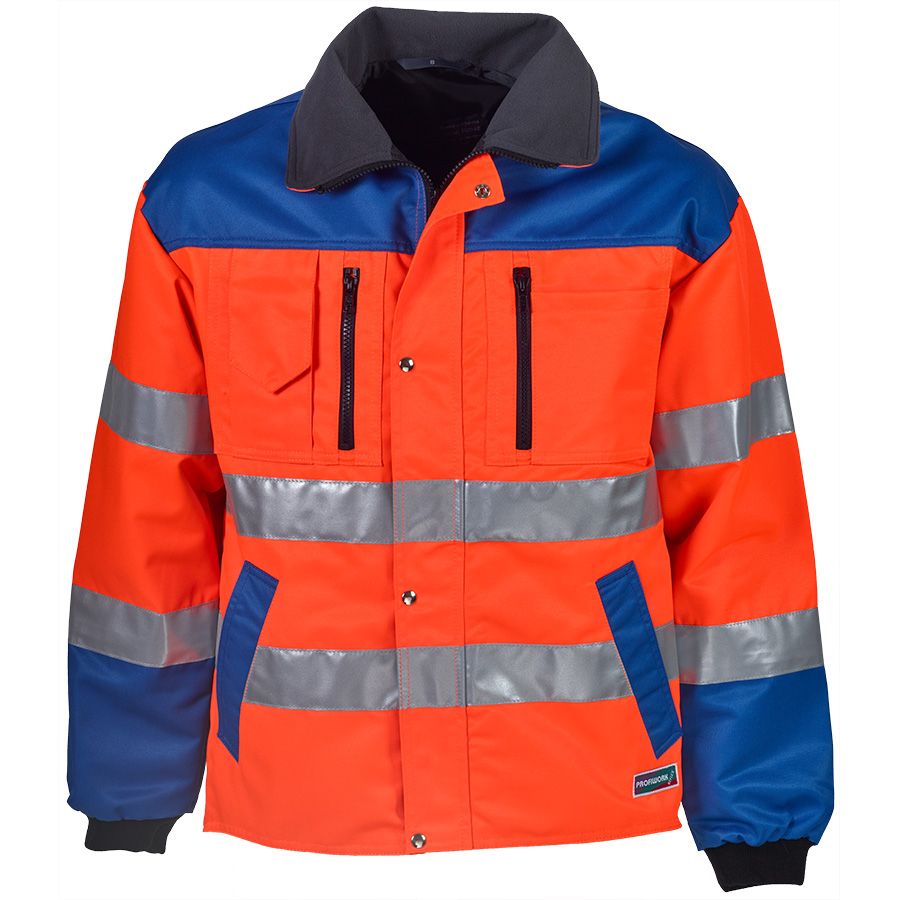 Warnschutz-Jacke PROFIWORK REFLEX, leuchtorange/blau