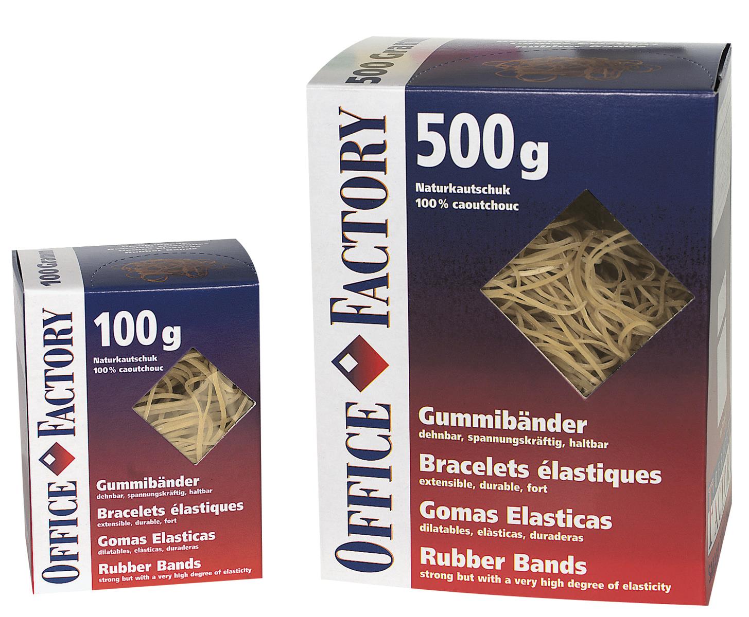 OFF Gummibänder 500g 1.3x60mm braun SMART 605516