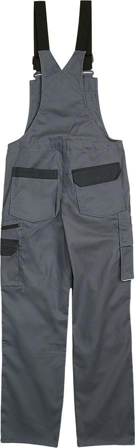 Latzhose PROGRESSO STRETCH, grau/dunkelgrau - Grösse 42/44