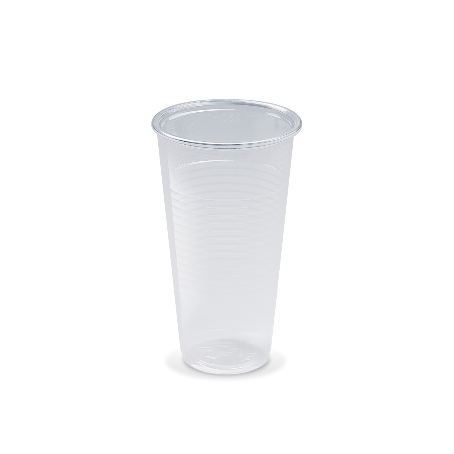 Trinkbecher (PP) klar 70mm 0,25L - 100 Stück