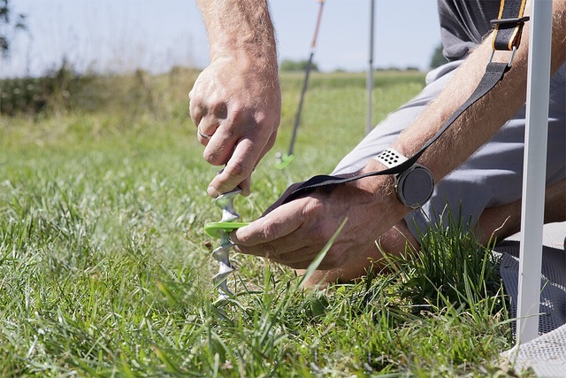Sturmleine RATHGEBER STURMLEIN 2er Set für Markisen bis 4,75 m und Sonnensegel/ Vorzelte mit 2 Zeltstabspitzen