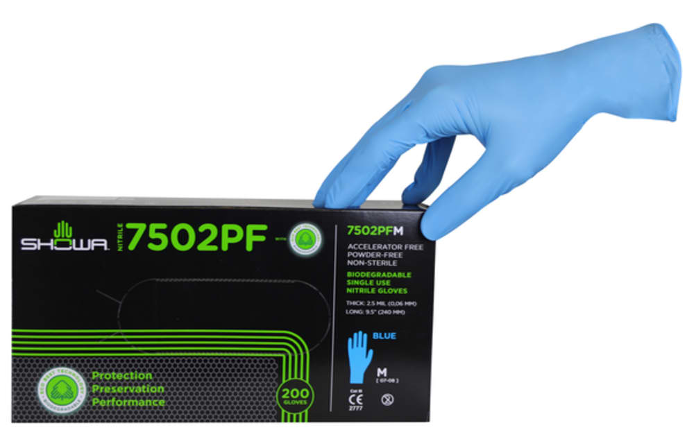 Einweghandschuhe SHOWA 7502PF EBT