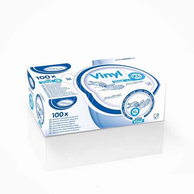 Handschuh (Vinyl) gepudert weiß XL - 100 Stück