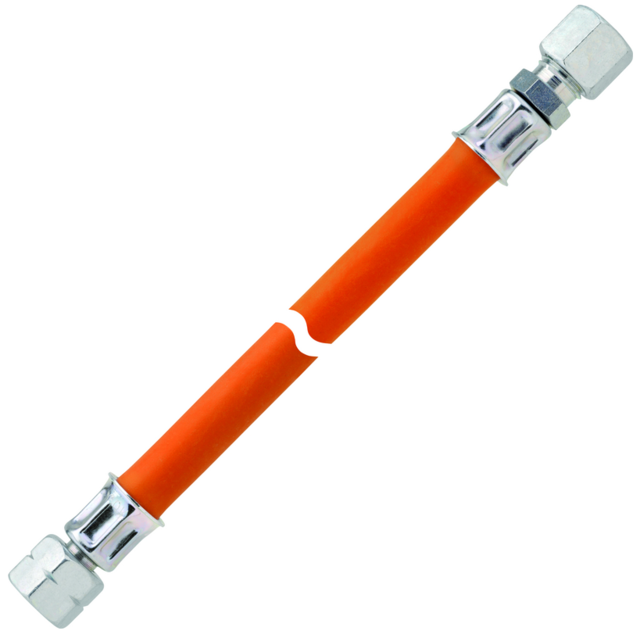 Gasschlauch 40cm DIN 4815 winterfest ---- lose ----- G 1/4 LH-ÜMxRVS8x400mm