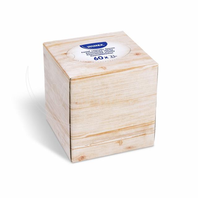Kosmetiktuch PAP FSC Mix 19 x 20 cm weiss 3-lagig in Spenderbox, Packung mit 60 Stück