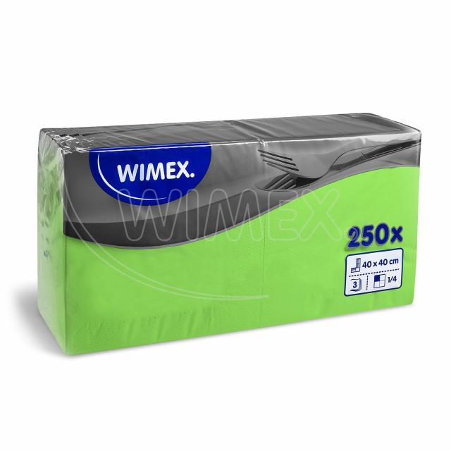 Serviette Papier FSC Mix 40 x 40 cm gelbgrün für Buffet und Service, Packung mit 250 Stück
