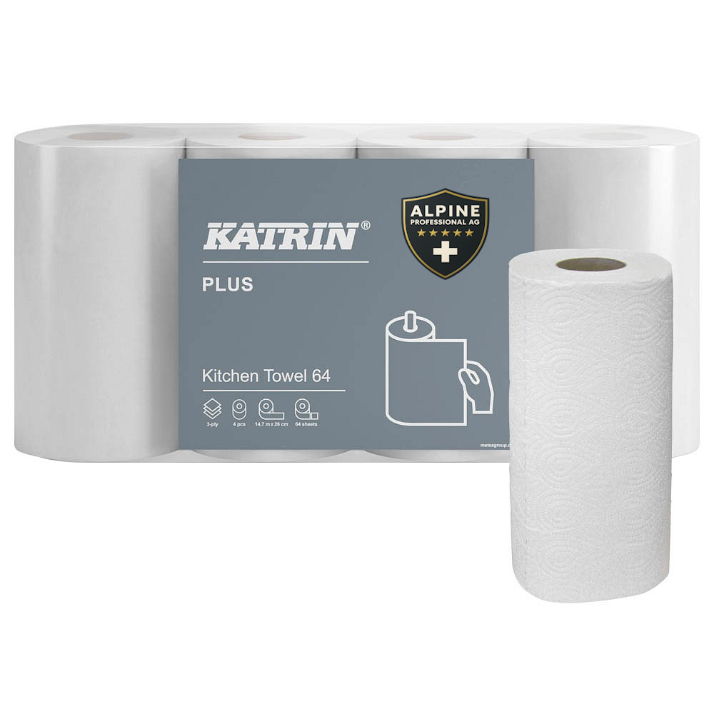 Katrin Plus 64 - Küchenrolle 3-lagig 32 Rollen