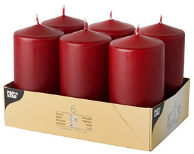 PAPSTAR Stumpenkerze, Durchmesser: 60 mm, creme