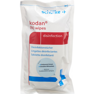 Schülke kodan wipes Desinfektionstücher - Refillbeutel à 90 Tücher