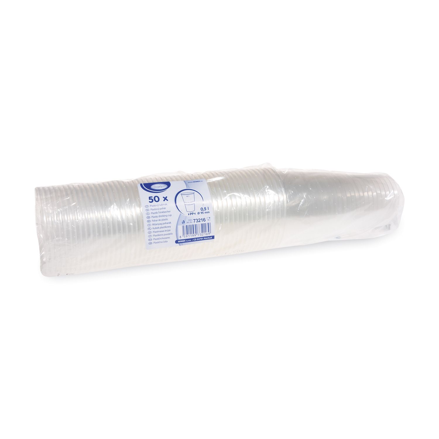 Trinkbecher klar 0,5 l -PP- (95 mm) 50 Stück (Ersatz 73225)