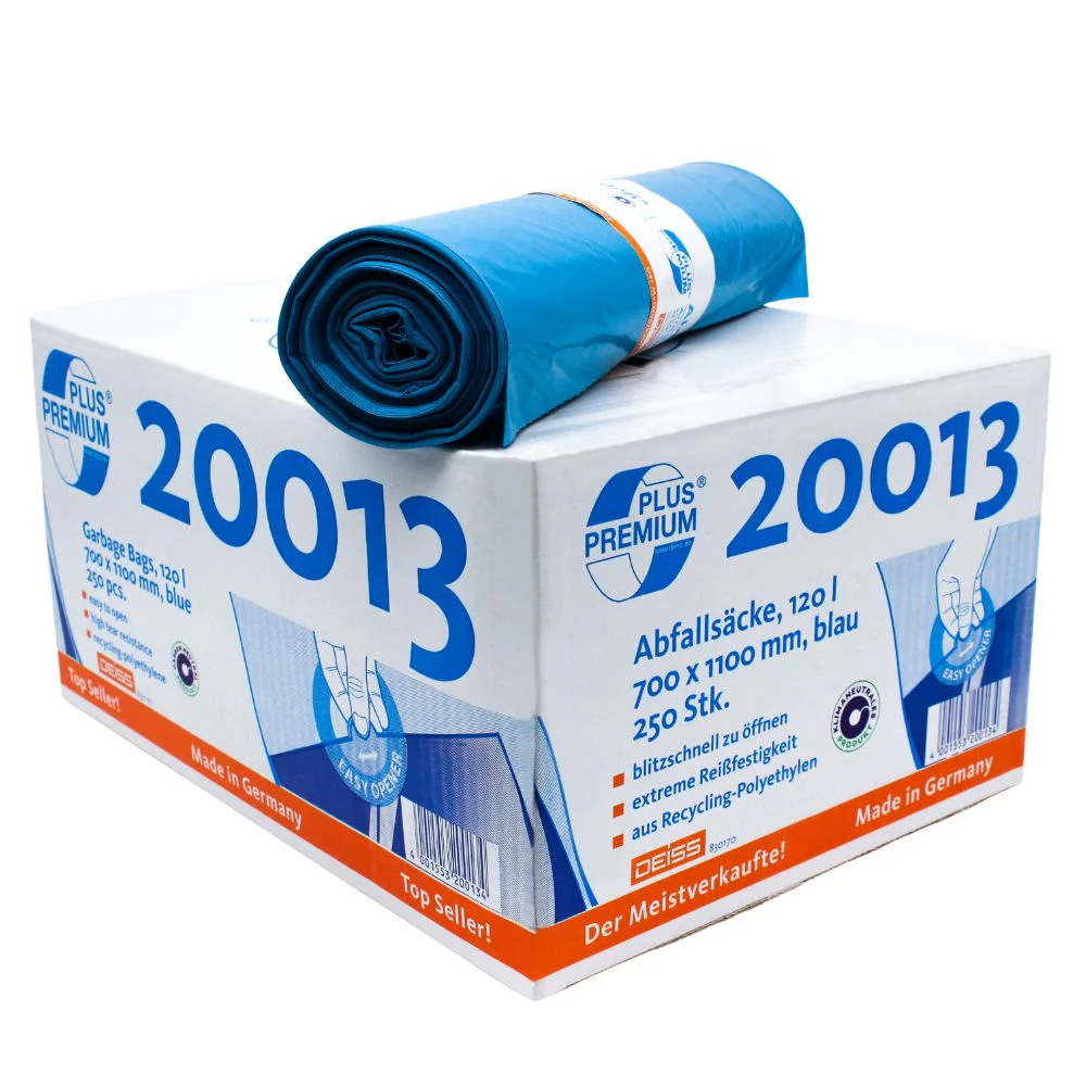 250 Kehrichtsäcke 110 Liter blau - Typ 60