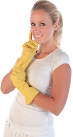 HYGOSTAR Latex-Universal-Handschuh "BETTINA", S, gelb