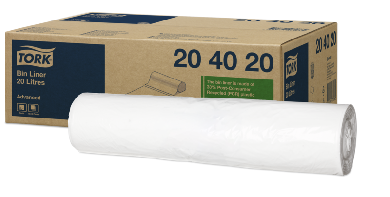 TORK-204020 20 l Abfallsäcke Weiss B2 52 x 58 cm - B2