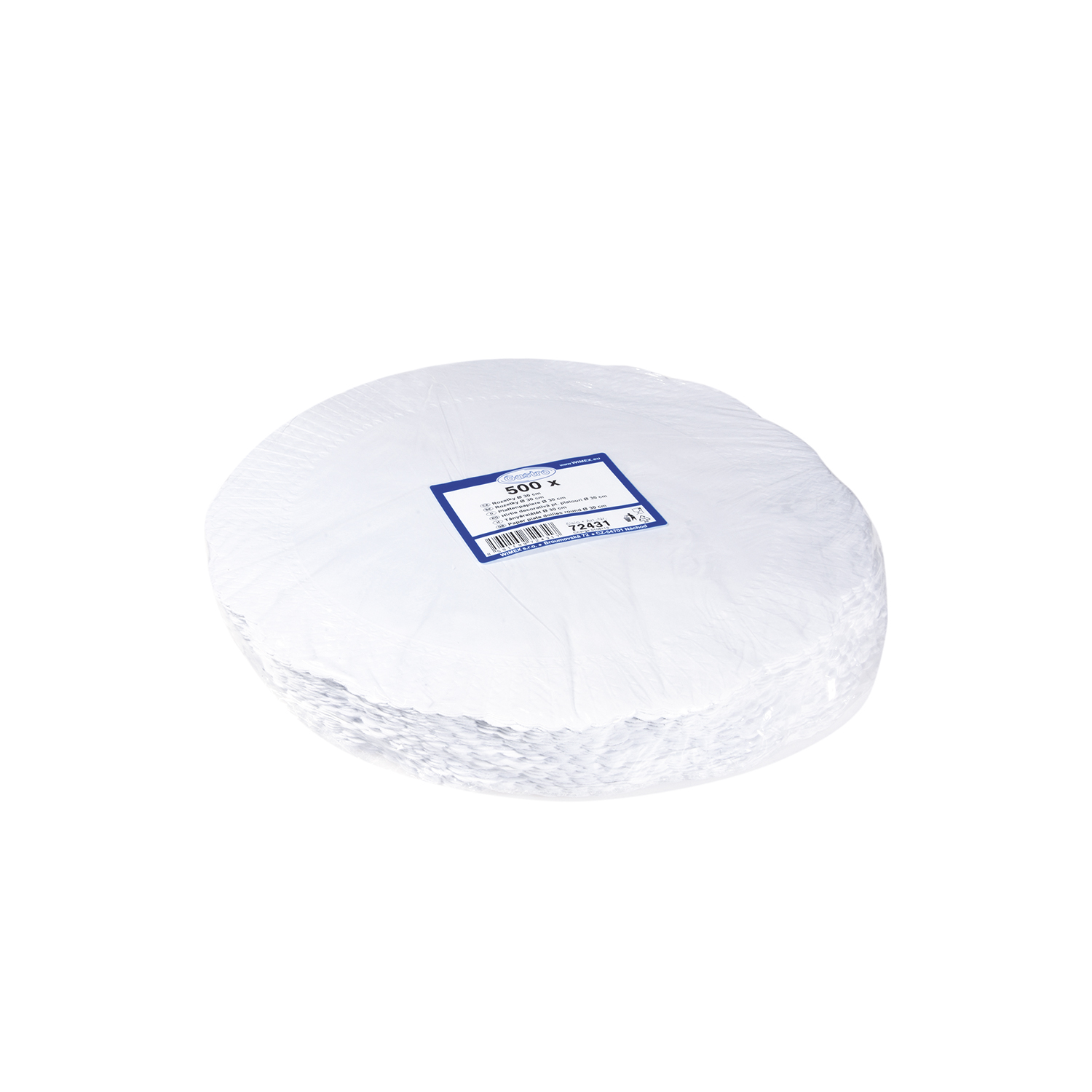 Plattenpapier weiß 30cm - 500 Stück