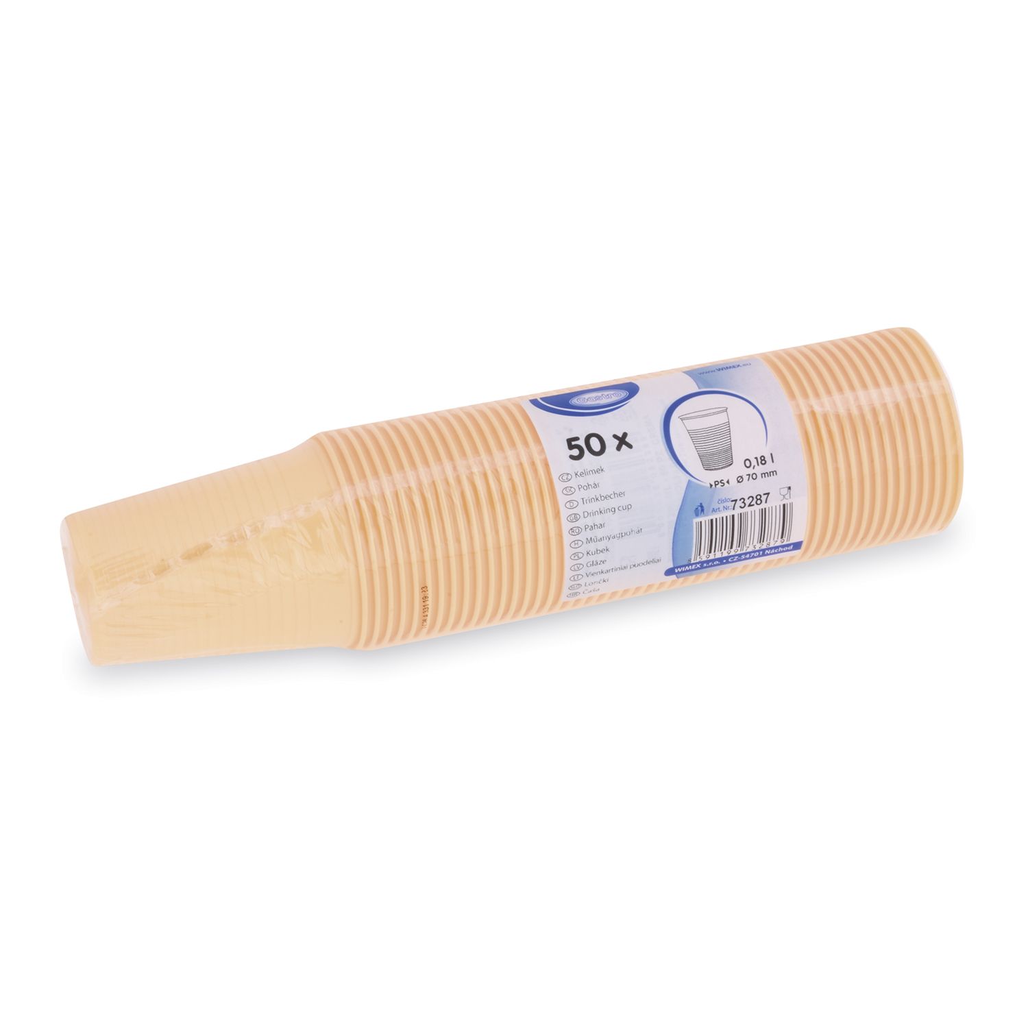 Trinkbecher champagner 0,18 l -PS- ( 70 mm) (50 Stück)