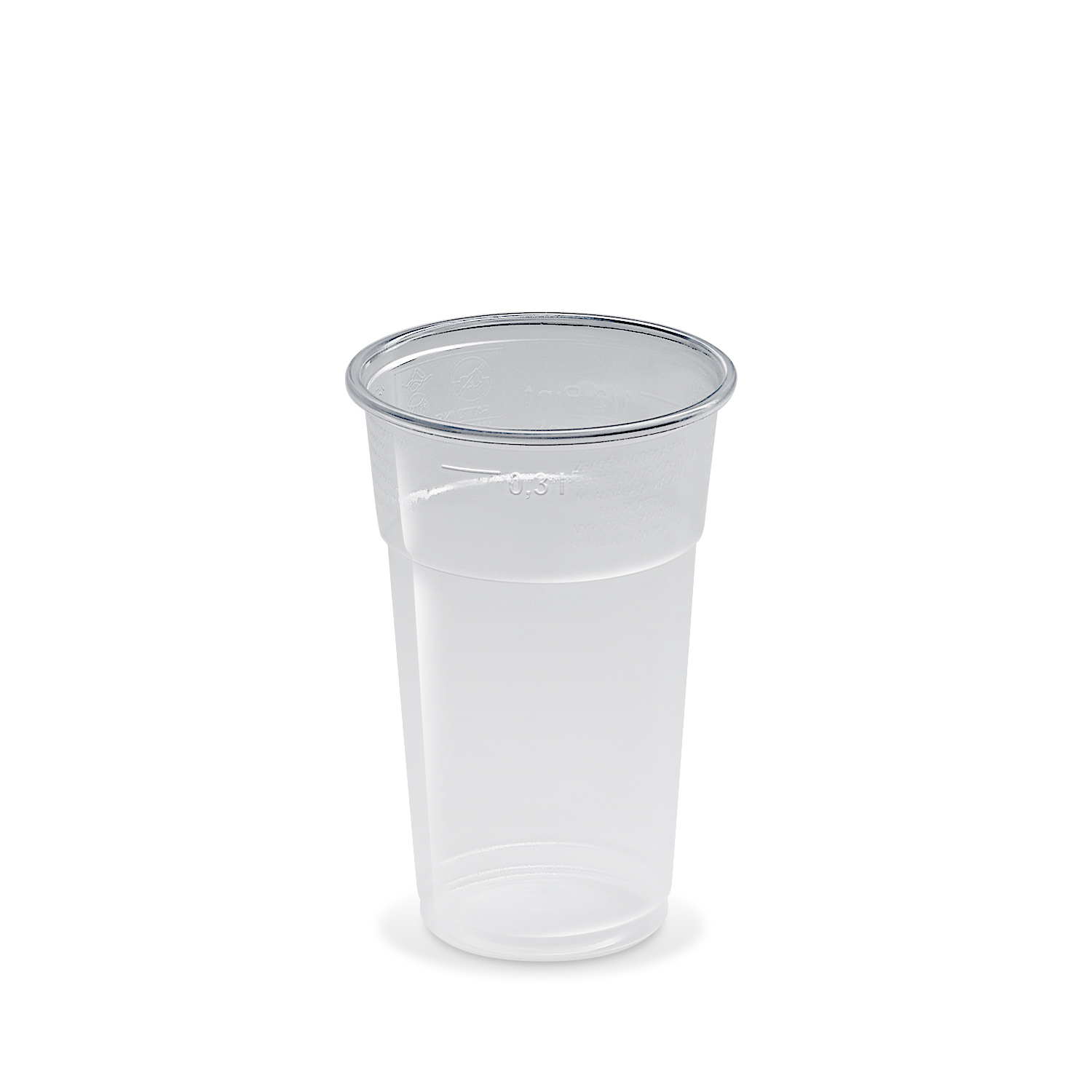 Trinkbecher (PP) klar 78mm 0,3L - 50 Stück