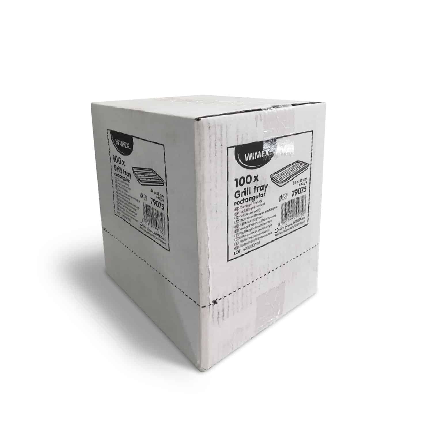 Grillpfanne (ALU) eckig 34 x 22 cm - 100 Stück