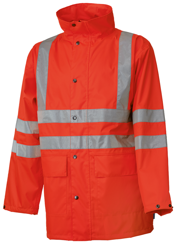 Warnschutz-Regenjacken SIOEN MONOCO, leuchtrot - Grösse S