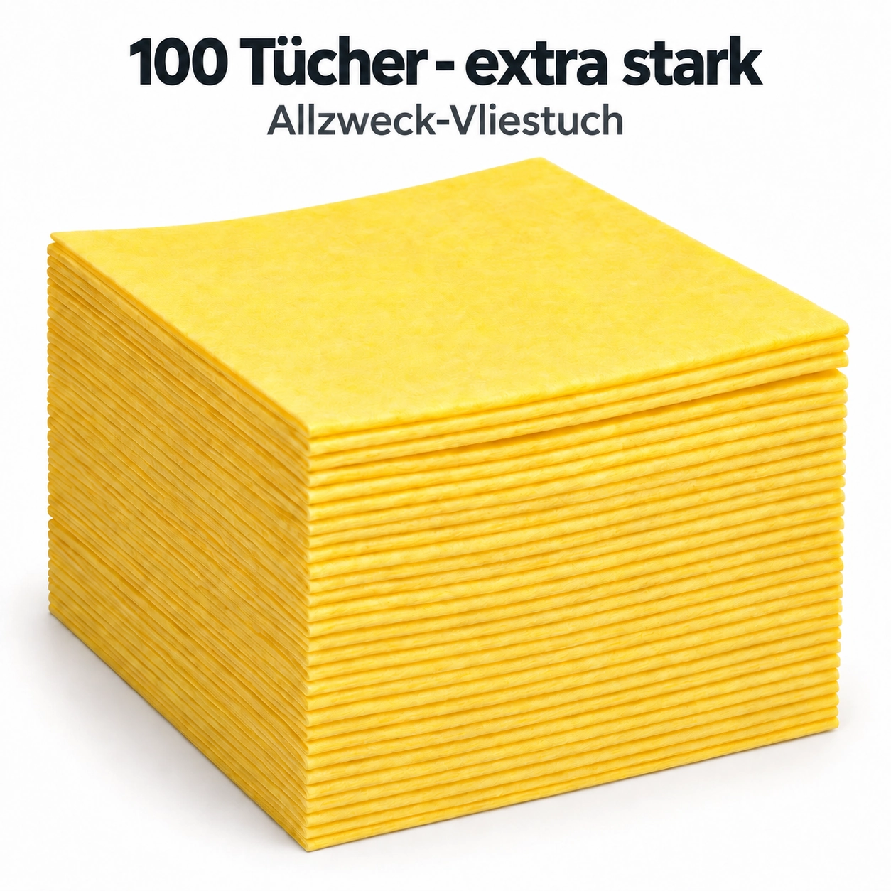 100 Stück extra starke Allzweck-Vliestücher Yellow