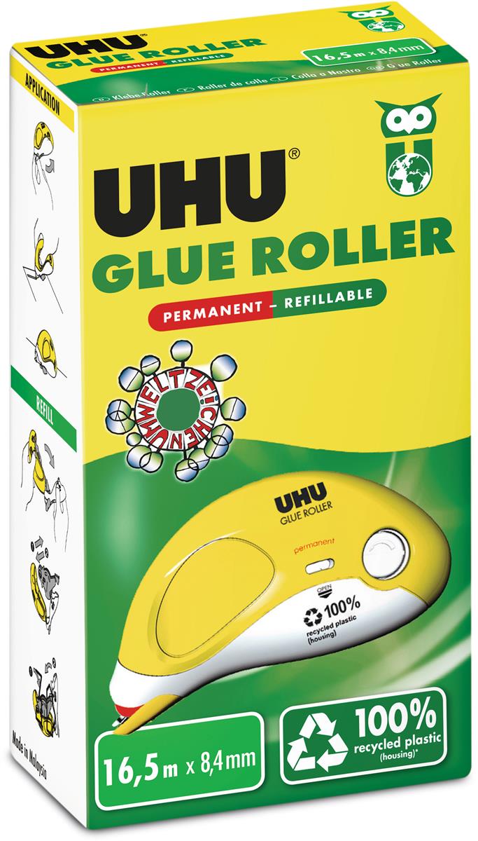 Kleberoller perm. Refillable transparent UHU 35415