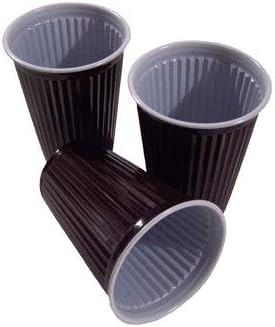 3000x Kaffeebecher (PP) braun/weiß Ø70mm 180ml  - 30x100 Stück