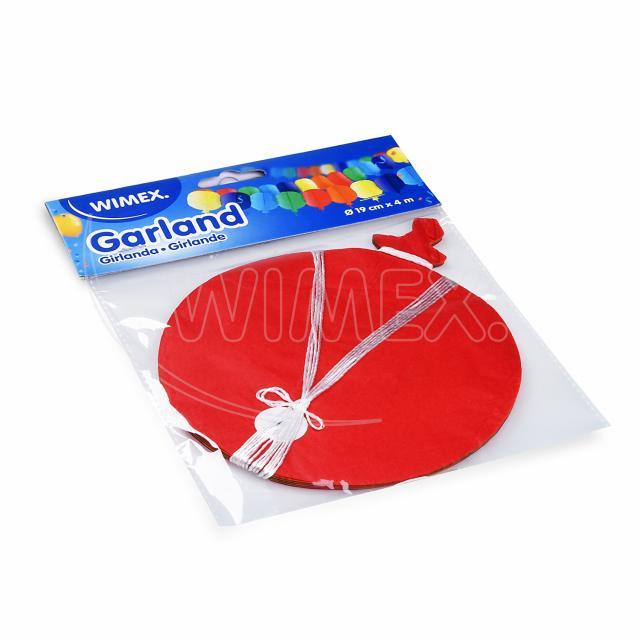 Papier-Girlande Luftballons 19cm x 4m - 1 Stück