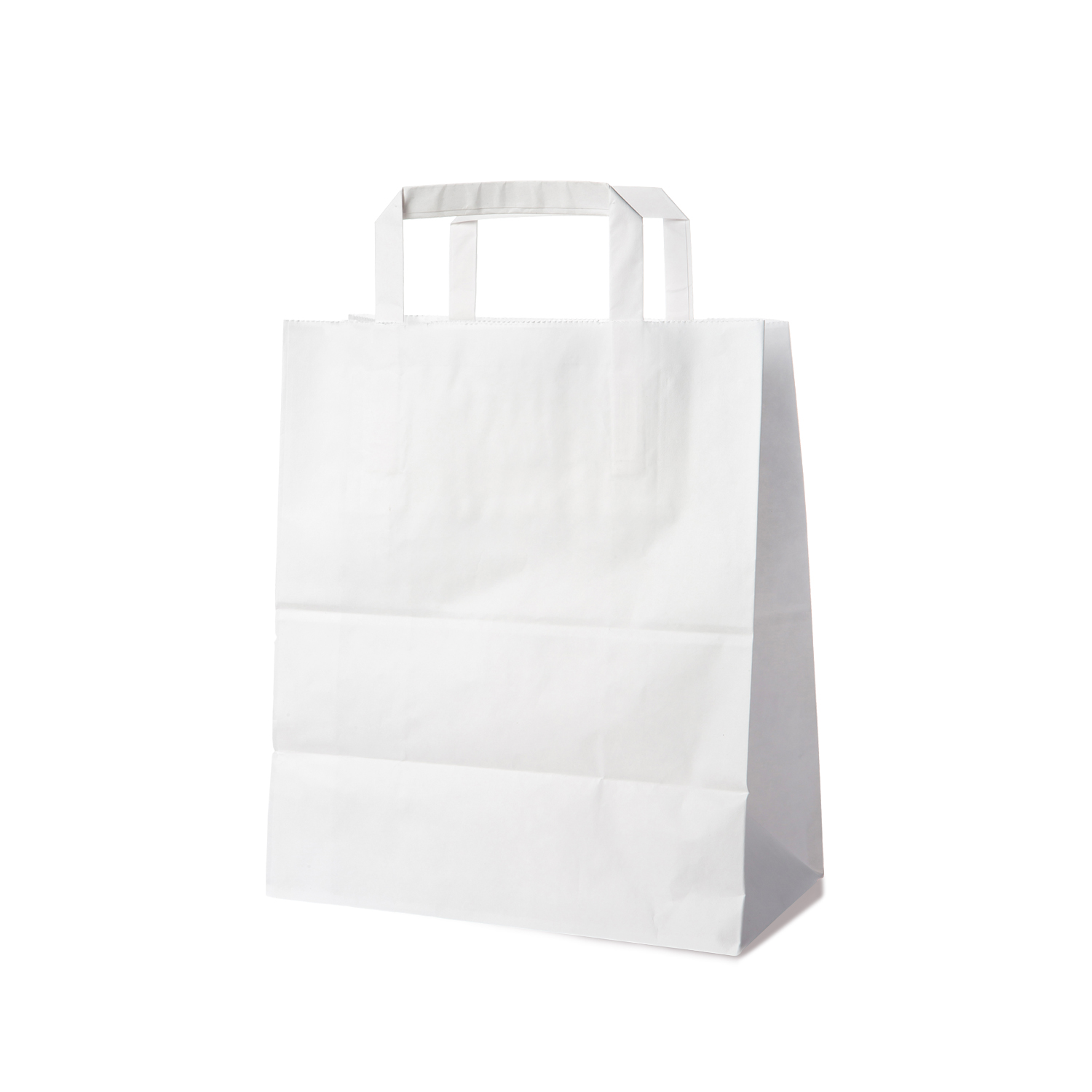 Papiertragetasche weiß 22+10 x 28 cm - 250 Stück
