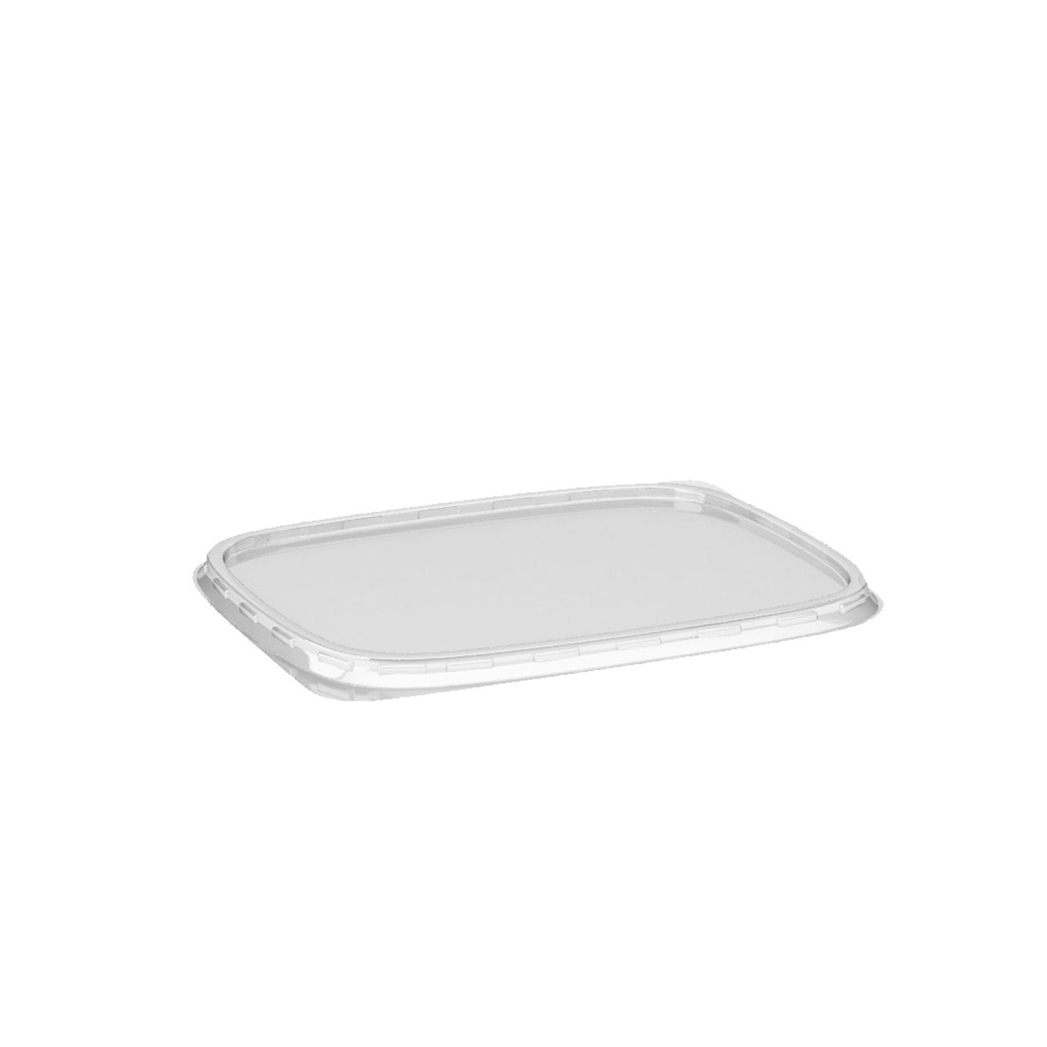 Deckel klar für Rechteckbecher (PP) (1000 Stück)