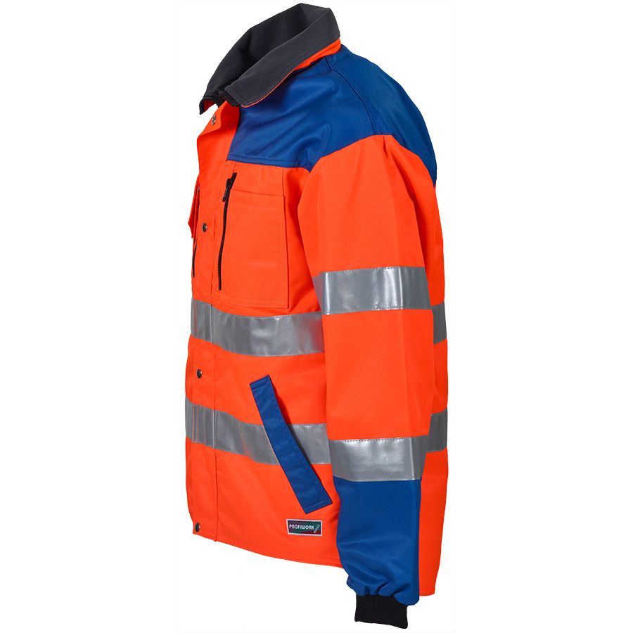 Warnschutz-Jacke PROFIWORK REFLEX, leuchtorange/blau