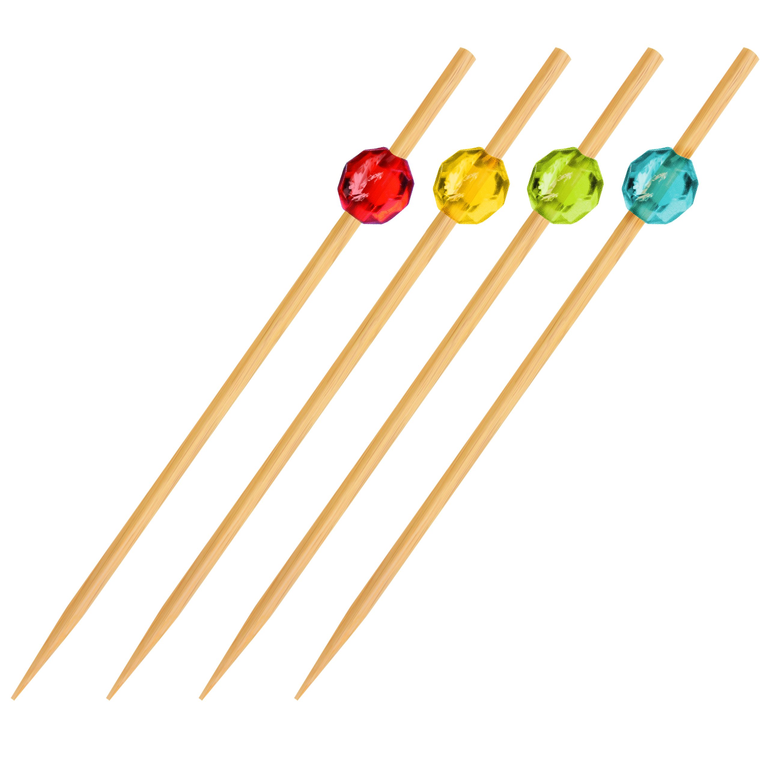 Fingerfood-Spieß Bambus FSC 100% Perle 12 cm, Packung mit 100 Stück