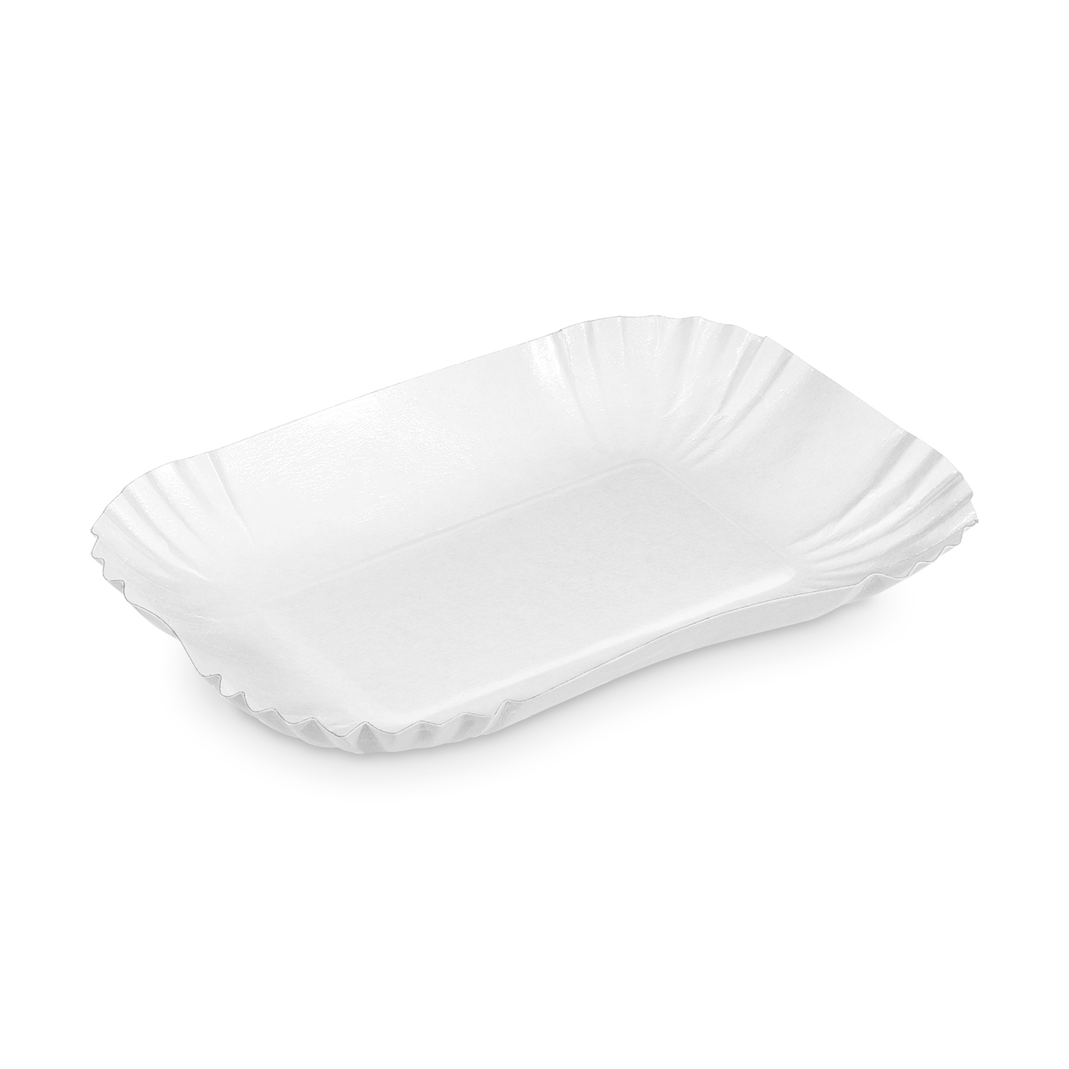 Pappschale eckig weiß 17,5 x 13 x 3 cm - 250 Stück