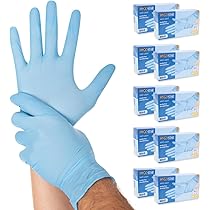 1000 Nitrilhandschuhe Safe Light Hygostar puderfrei Blau S (7)