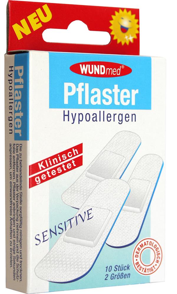Wundmed Pflasterstrips 10er, sensitive-hypoallergen