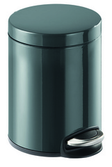 DURABLE Tret-Abfalleimer Metall, rund, 5 Liter, anthrazit
