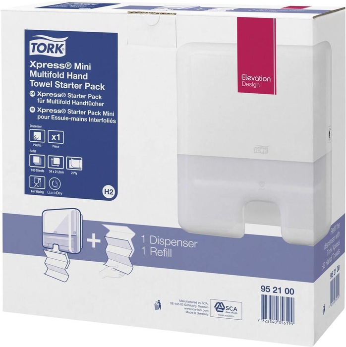 TORK-952100 Xpress Mini Starter Pack für Multifold Handtücher - H2