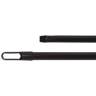 Metallstiel 130 cm mit Kunststoffgewinde schwarz