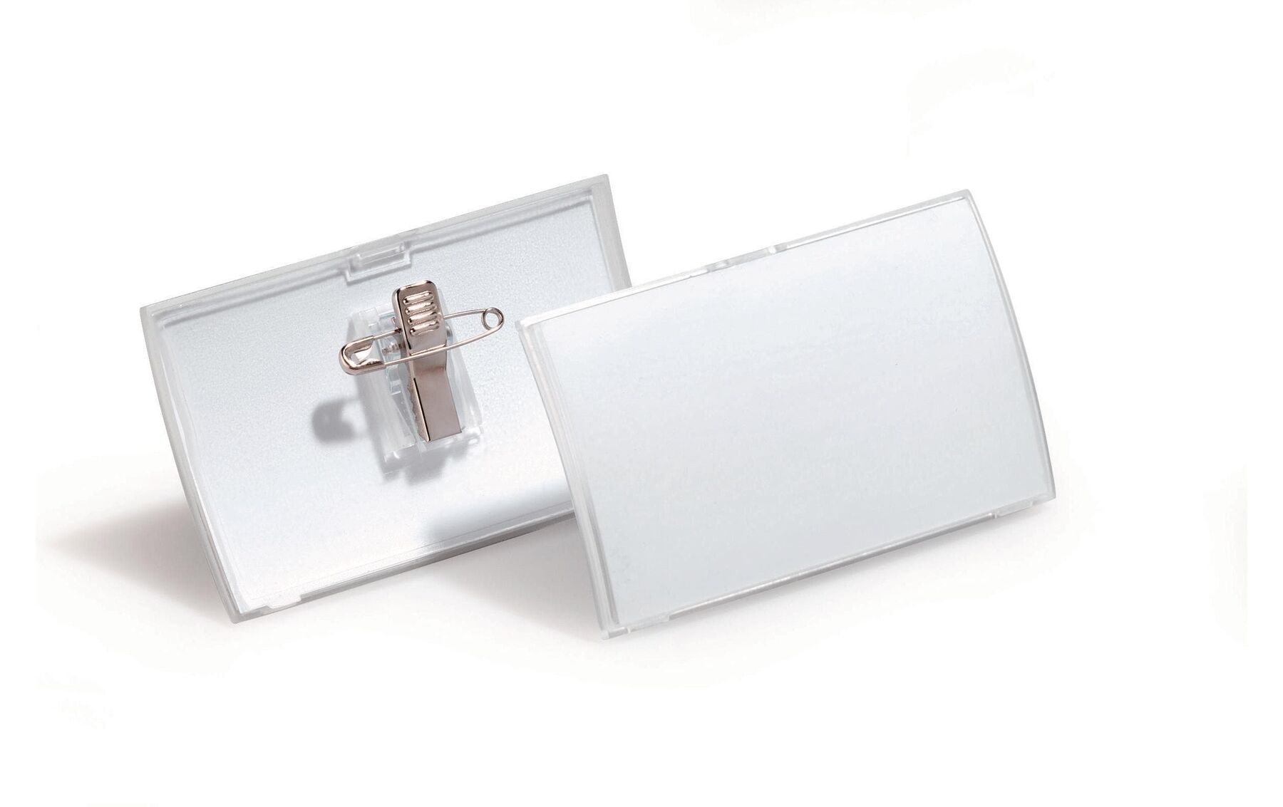 Namensschild Click Fold m.Kombiklemme, 54x90mm 25 Stück DURABLE 8214/19