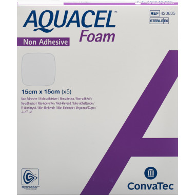 AQUACEL Foam 15x15cm non adh 5
