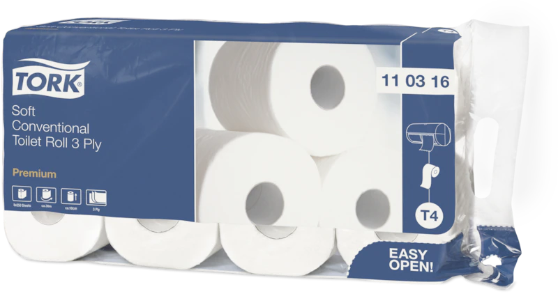 TORK-110316 weiches Kleinrollen Toilettenpapier Premium 8.St – 3-lag - T4