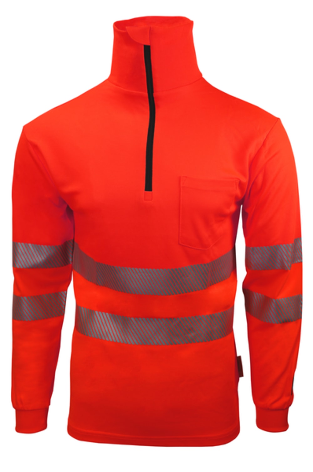 Warnschutz-Zip-Sweater BORMIO SAFETY Bachtel