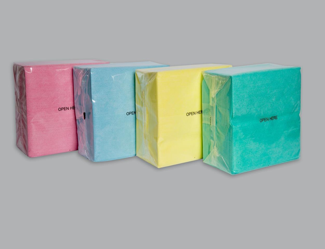 400 Stück farbiges Vliestuch in Dispenserbag 8 x 50 Tücher