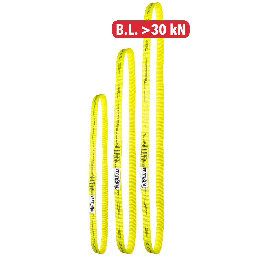 Bandschlinge VERTIQUAL LISKO gelb, 0.8 m