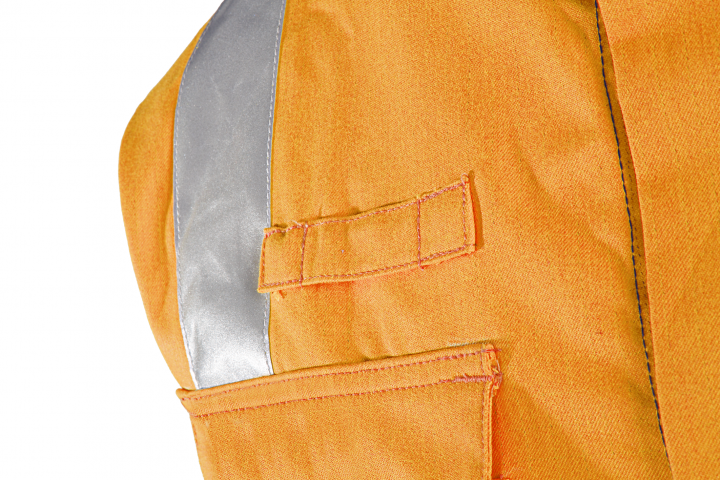 Multinorm-Warnschutzjacke SIO-SAFE EXTRA LARRAU, leuchtorange/dunkelblau - Grösse 42/44