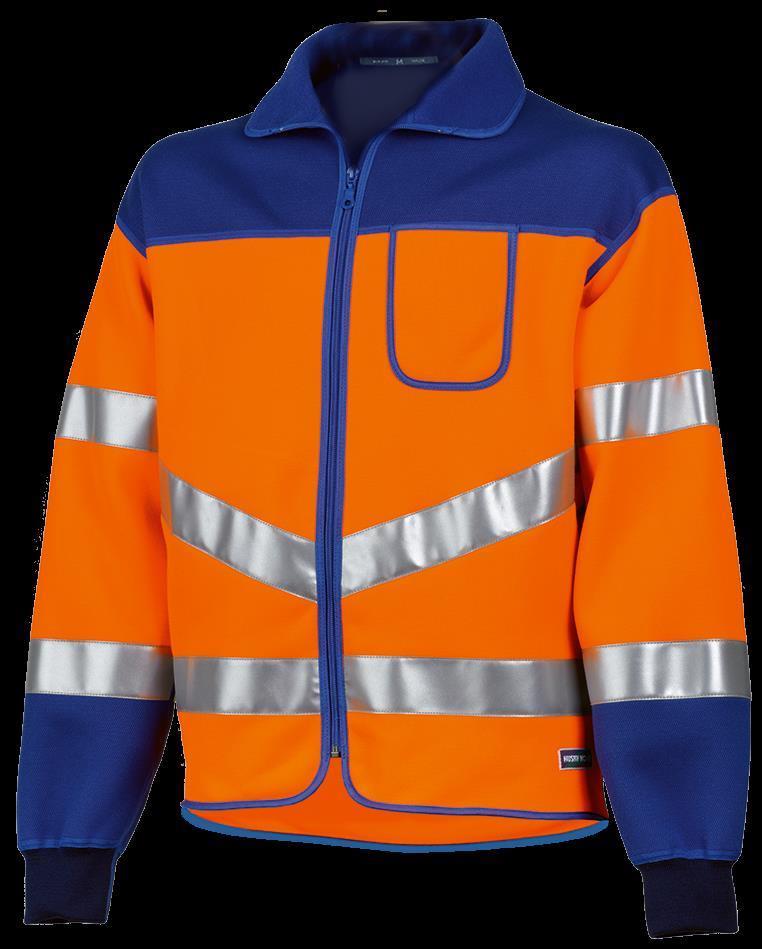 Warnschutzjacke HUSKY NOVA REFLEX, leuchtorange/blau - Grösse XXL
