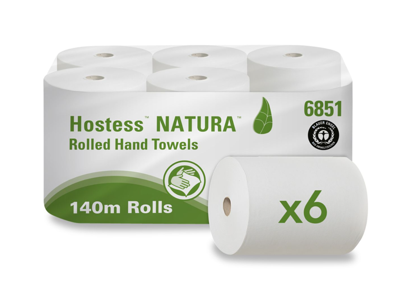 Handtuchrolle Kimberly-Clark Hostess Natura 2-lagig