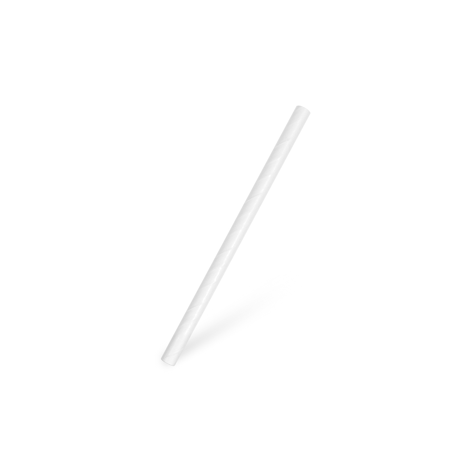 Papiertrinkhalm JUMBO weiss Ø 8 mm x 15 cm, Packung mit 100 Stück