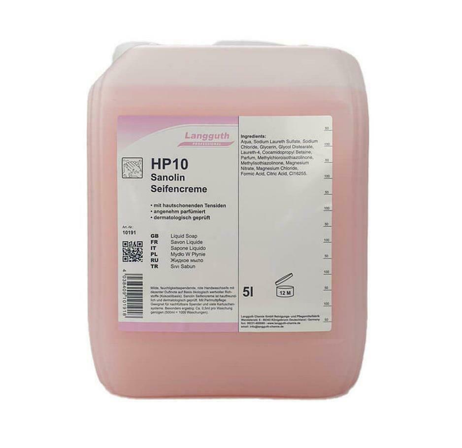 HP10 SANOLIN SEIFENCREME Handwaschseife 5 Liter