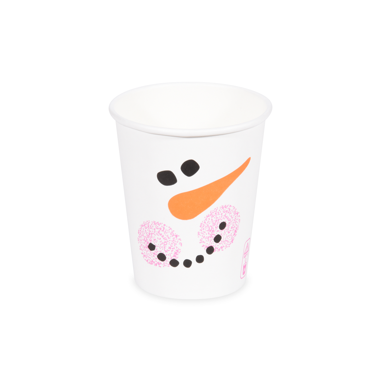 Pappbecher Schneemann 80mm 280ml M: 0,2L,8oz - 50 Stück