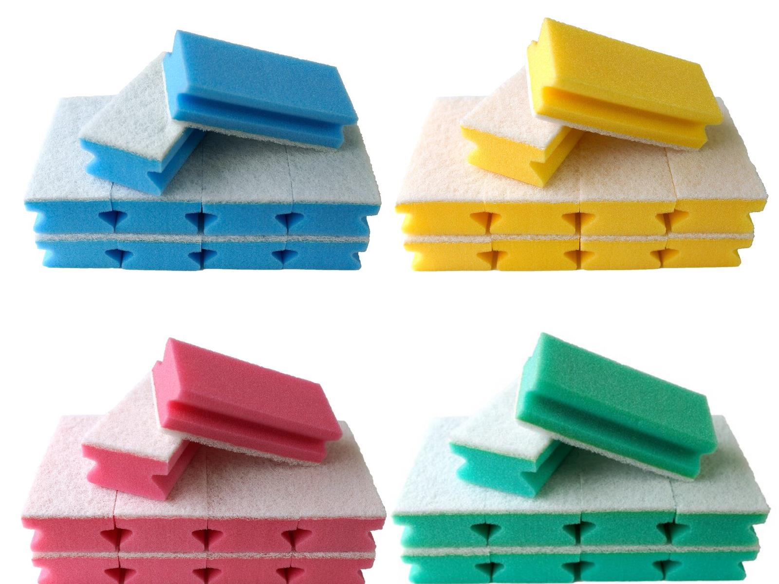 40 AlpineX Profi Padschwämme breit nicht kratzend ColorMix4