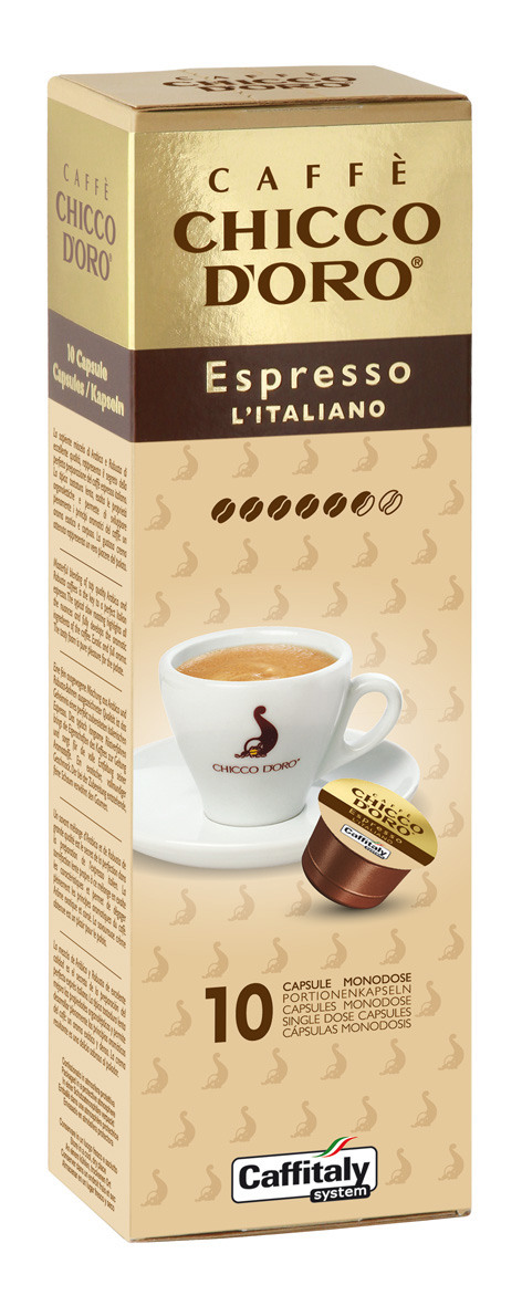 D' Kaffee Caffitaly Espresso Italiano 10 Stück CHICCO 802017